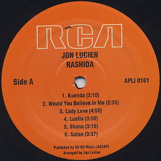 Jon Lucien / Rashida label