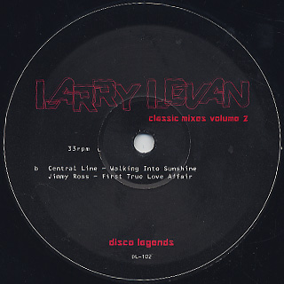 Larry Levan / Classic Mixes Volume 2 label