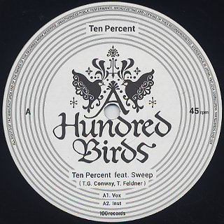 A Hundred Birds / Ten Percent label