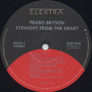 Peabo Bryson / Straight From The Heart label