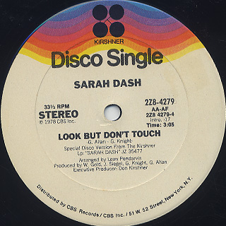 Sarah Dash / Sinner Man label