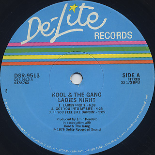 Kool & The Gang / Ladies' Night label