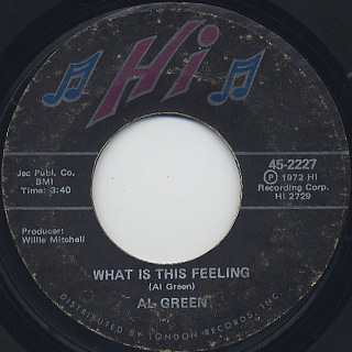 Al Green / You Ought To Be With Me c/w What Is This Feeling back