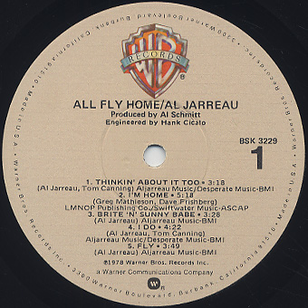Al Jarreau / All Fly Home label