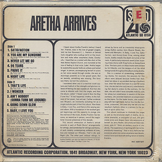 Aretha Franklin / Aretha Arrives back