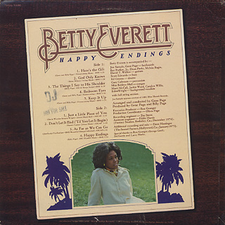 Betty Everett / Happy Endings back