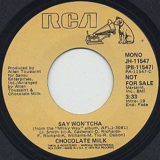 Chocolate Milk / Say Won'tcha (7
