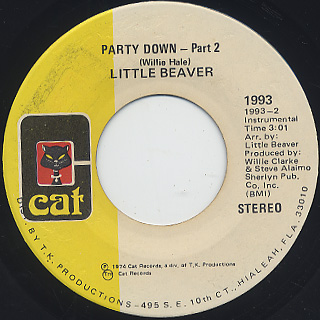 Little Beaver / Party Down (45) back