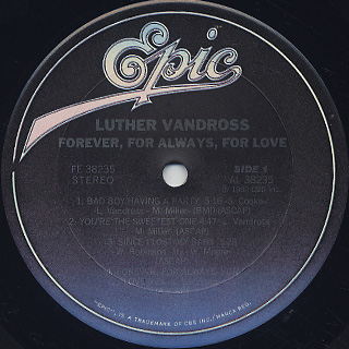 Luther Vandross / Forever, For Always, For Love label