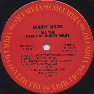 Buddy Miles / All The Faces Of Buddy Miles label