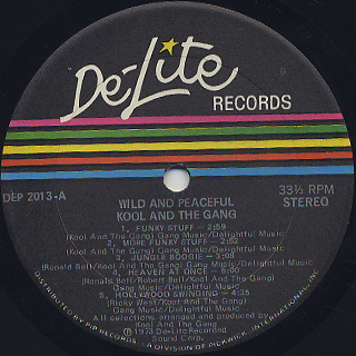 Kool and The Gang / Wild and Peaceful label