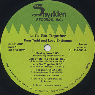 Pam Todd and Love Exchange / Let's Get Together label