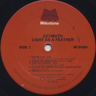Azymuth / Light As A Feather label