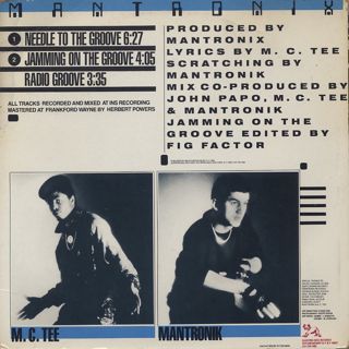 Mantronix / Needle To The Groove back