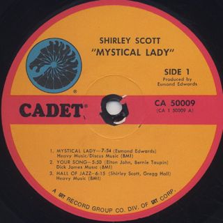 Shirley Scott / Mystical Lady label