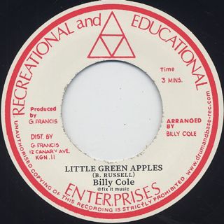 Billy Cole / Little Green Apples c/w Mystic Mood front