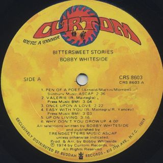 Bobby Whiteside / Bittersweet Stories label