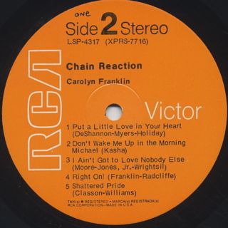 Carolyn Franklin / Chain Reaction label