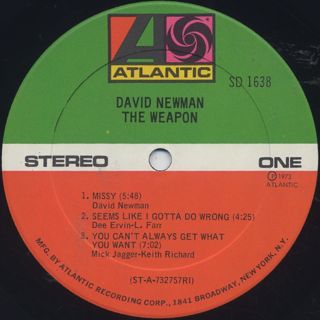 David Newman / The Weapon label