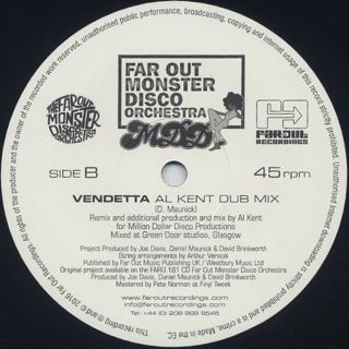 Far Out Monster Disco Orchestra / Vendetta ft. Arthur Verocai(Al Kent Remix) label