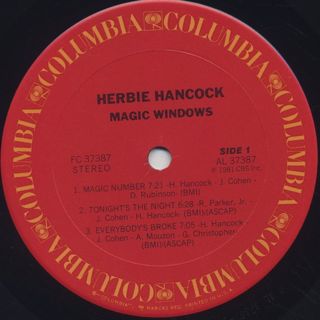 Herbie Hancock / Magic Windows label