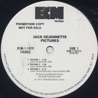 Jack Dejohnette / Pictures label