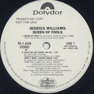 Jessica Williams / Queen Of Fools label