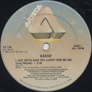 Kashif / I Just Gotta Have You back
