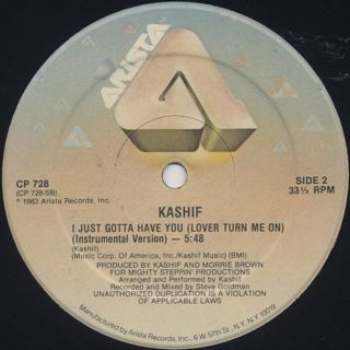 Kashif / I Just Gotta Have You label