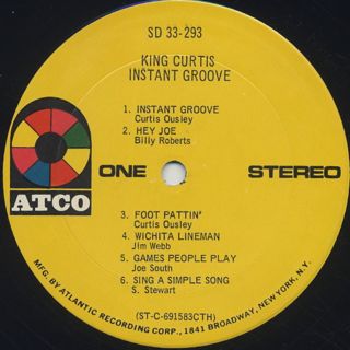King Curtis / Instant Groove label
