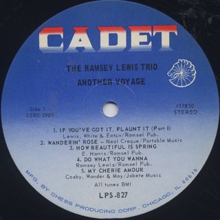 Ramsey Lewis Trio / Another Voyage label