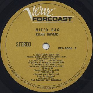 Richie Havens / Mixed Bag label