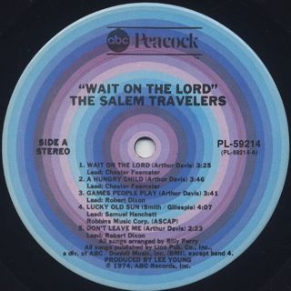 Salem Travelers / Wait On The Lord label