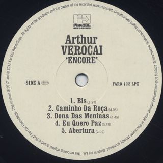 Arthur Verocai Featuring Azymuth & Ivan Lins / Encore (LP) label