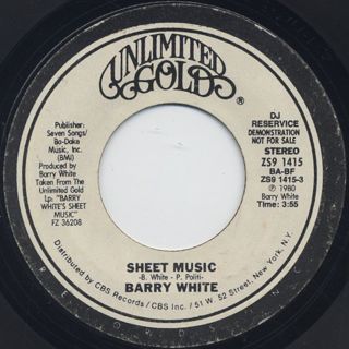 Barry White / Sheet Music (7