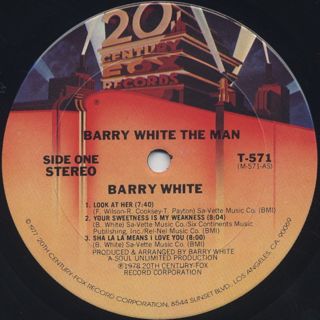 Barry White / The Man label