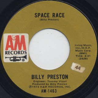 Billy Preston / Space Race c/w We're Gonna Make It front