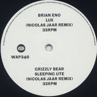 Brian Eno x Nicolas Jaar x Grizzly Bear / Lux label