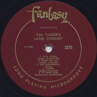 Cal Tjader / Cal Tjader's Latin Concert label