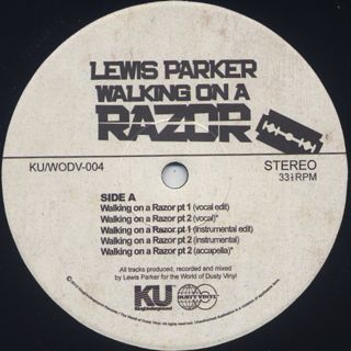 Lewis Parker / Walking On A Razor label