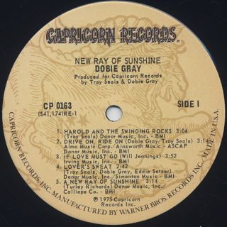 Dobie Gray / New Ray Of Sunshine label