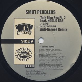Smut Peddlers featuring Kool G Rap / Talk Like Sex pt.2 label