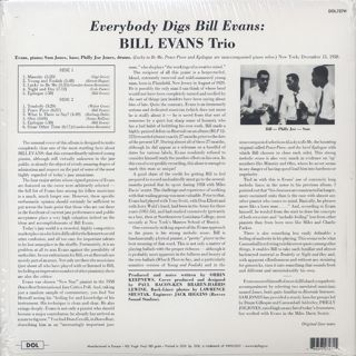 Bill Evans Trio / Everybody Digs back