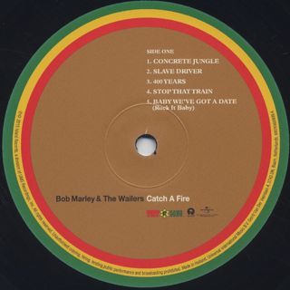 Bob Marley And The Wailers / Catch A Fire label
