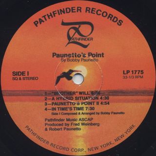 Bobby Paunetto / Paunetto's Point label