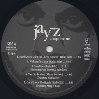 Jay-Z / Chapter One (2LP) label
