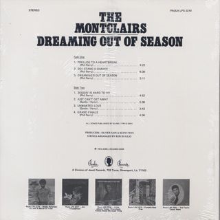 Montclairs / Dreaming Out Of Season back