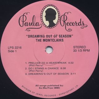 Montclairs / Dreaming Out Of Season label