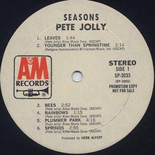 Pete Jolly / Seasons label