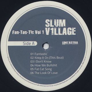 Slum Village / Fan-Tas-Tic Vol 1 label